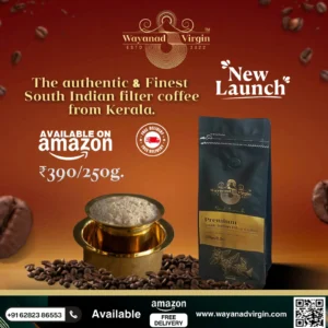 Premium South Indian Filter Coffee Pouch (250g)